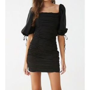 ALPHA & OMEGA Ruched Mini Dress NWT‎